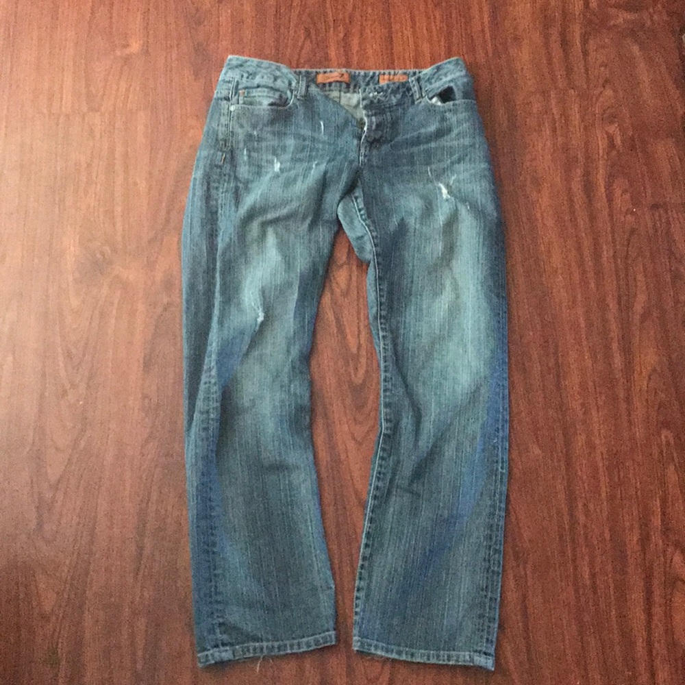 7seven boyfriend jeans with distress size 29/30